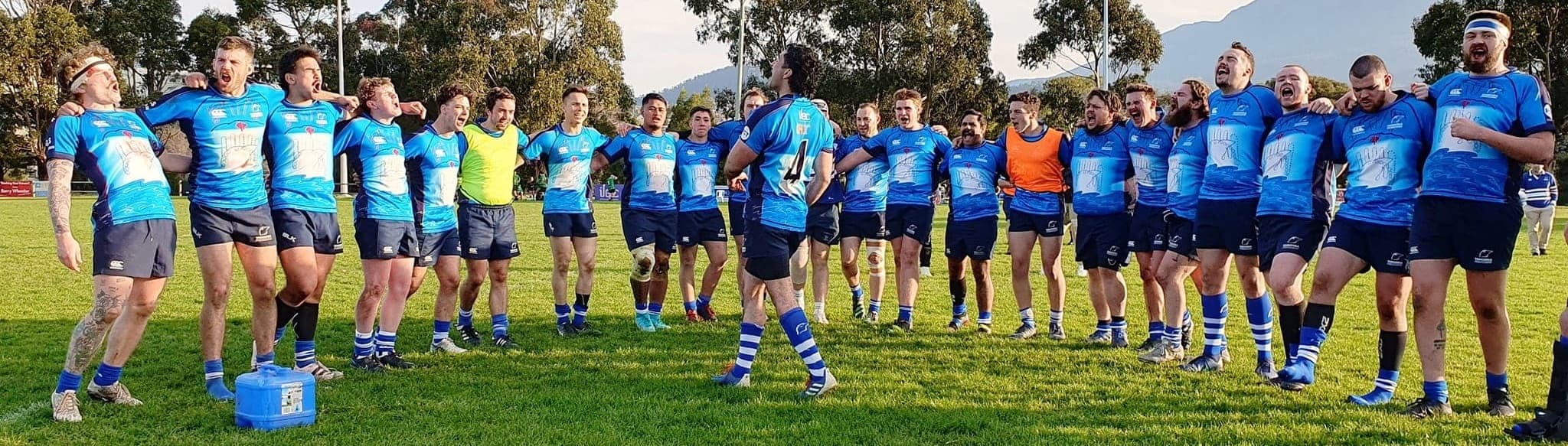 Taroona celebrate a 42-22 win in the TRU Preliminary Final against Devonport last weekend. Picture: Simon Plumb