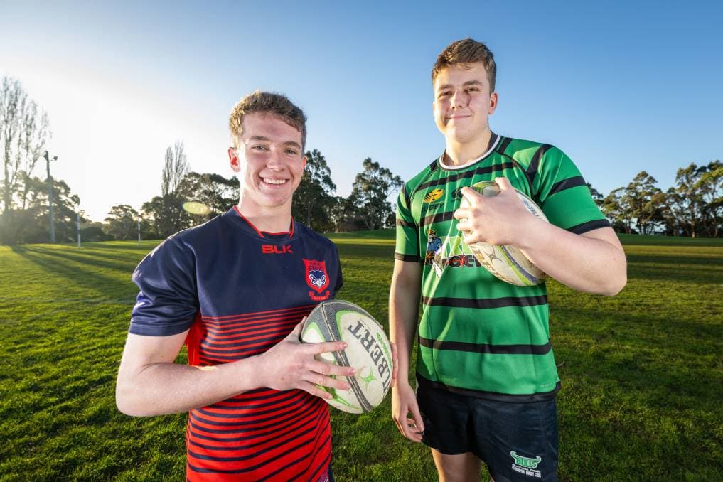 Burnie's Hunter Cooper and Devonport's Hunter Cross have been selected in the New South Wales under 18 team that will compete at the national school boys tournament next week. Picture: The Advocate/Katri Strooband