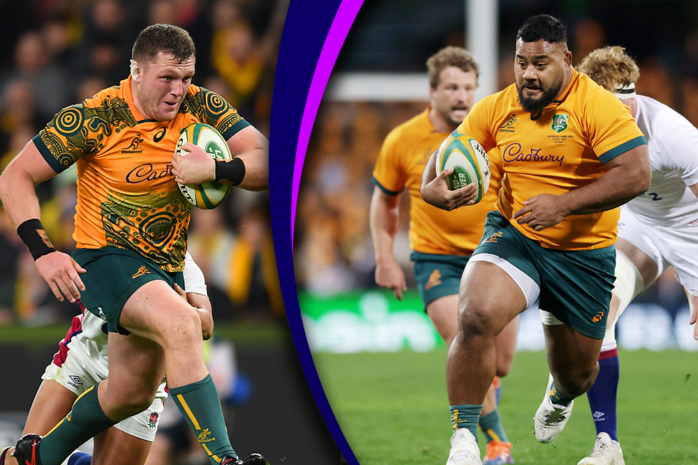 TASSIE BOUND: Wallaby props Angus Bell and Taniela Tupou are heading to Tasmania for the 90th anniversary celebrations next week.